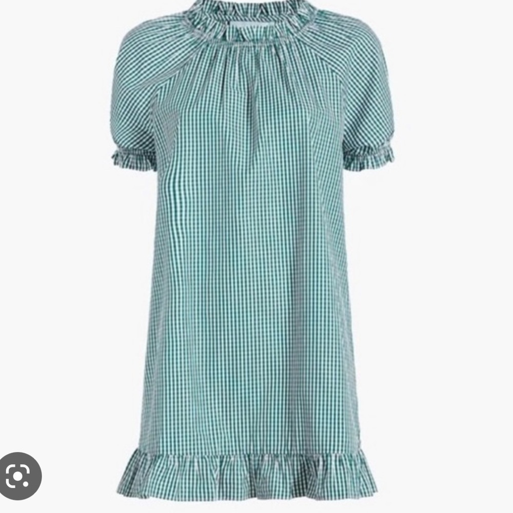 Hill House Green gingham Katherine
